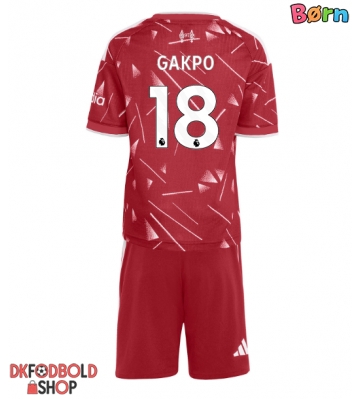 Liverpool Cody Gakpo #18 Hjemmebanesæt Børn 2026-27 Kort ærmer (+ korte bukser)